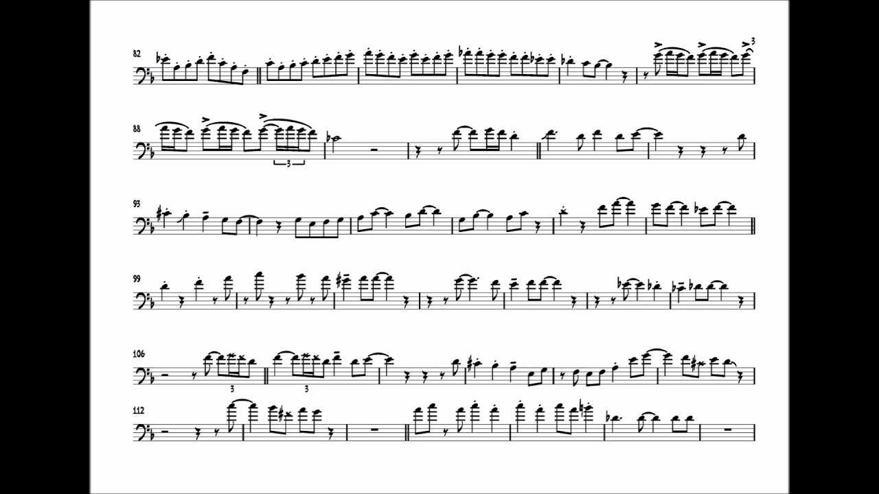 JJ Johnson 'Just Friends' Trombone Solo Transcription