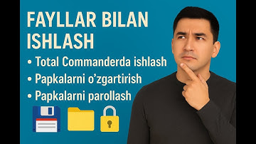 Hamma uchun qiziqarli! Fayllar bilan ishlash siz bilmagan ma`lumotlar, albatta tomosha qiling!