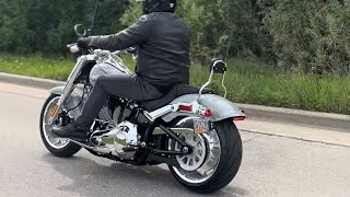 Harley Davidson FatBoy 2024 Demo #harley #harleydavidson #fatboy #cruiser #motorcycle #testdrive