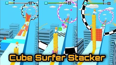 Cube Stacker surfer 3D: All levels #short Walkthrough Gameplay (android,iOS)| new update 2021 #1