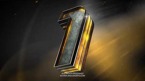 Epic Countdown 3D Opener | After Effects Template