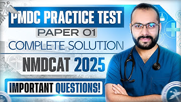 PMC Paid Practice Test 01 Solved | Physics Portion | Full Explanation | NMDCAT Physics