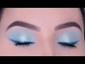 Soft Pastel Blue Eye Makeup Tutorial | Eyelook for Brown Eyes