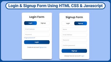 Sign in & Sign up Page with awesome sliding animation using HTML, CSS & JS | Web Designing Tutorial