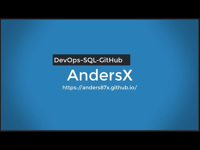 GitHub SQL DevOps