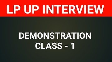 Lpst) Demonstration Class1 #keralapsctips by Shahul