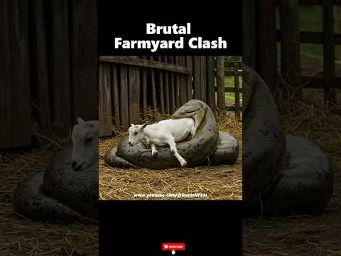 Goat Almost Eaten Alive‼️ Shocking End for the Anaconda #anaconda #goat