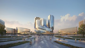 Büro Ole Scheeren unveils twisting Tencent Helix complex for Shenzhen