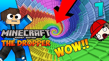 THIS IS CRAZY!! - The Dropper (Minecraft Pocket Edition Map Showcase)