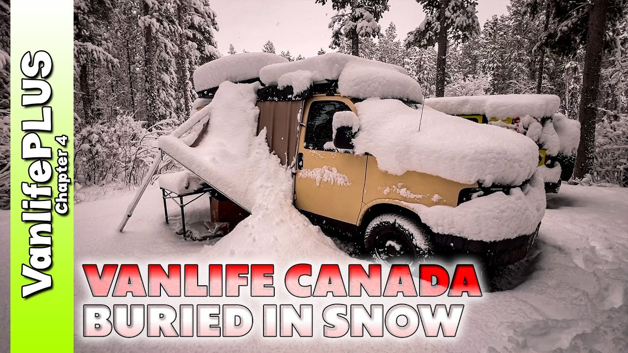 Vanlife in Canada - Woke Up BURIED Under Snow in May