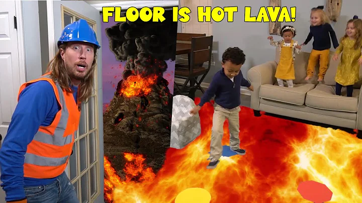 Handyman Hal Floor is Hot Lava | Learn Colors and ...