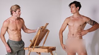 Best Friends Draw NUDE Portraits of Each Other