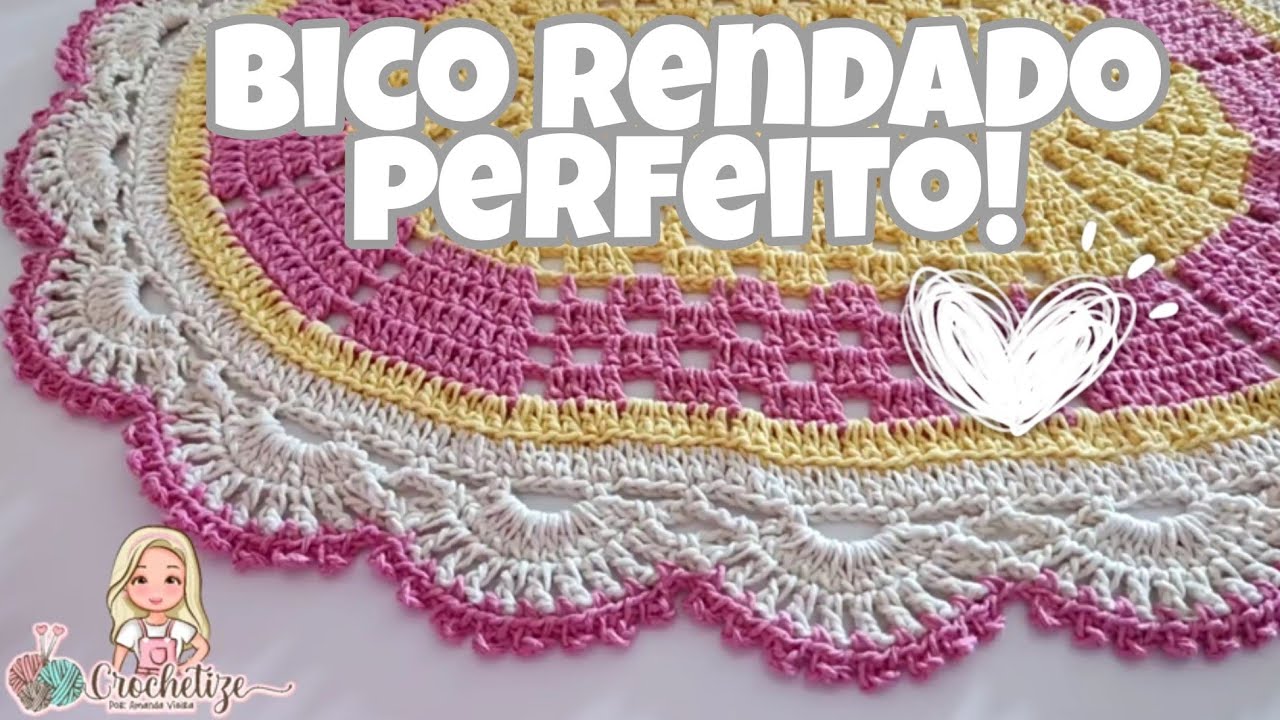 Aprenda a fazer bico de acabamento rendado fácil perfeito 🔥