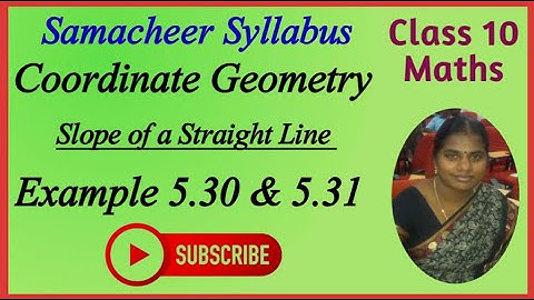 10th Maths | Chapter 5 - Coordinate Geometry | Example 5.30 & 5.31