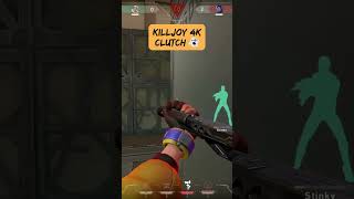 0.02 Seconds from LOSING... (Killjoy 4K) 😱 #valorant  #valorantclutchmoments #maziplays