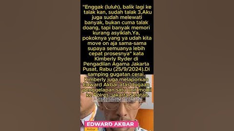 Proses Cerai dengan Edward Akbar, Kimberly Ryder Akui Sudah Move On  #shortsvideo
