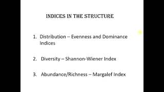 Benthos Community Structure