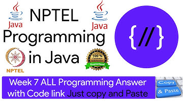 NPTEL Programming in Java week 7 all 5 programming assignment answer with code link