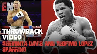 THROWBACK VIDEO ALERT! Gervonta Davis \& Teofimo Lopez Sparring | EsNews Boxing