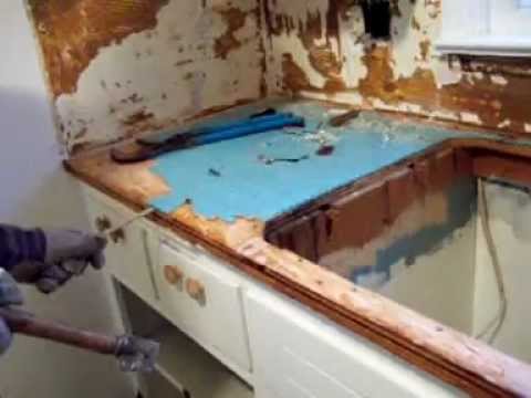 Removing Formica Blue Wood Glued On, How Do You Remove A Laminate Countertop