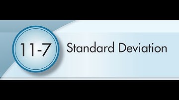 11-7 Standard Deviation