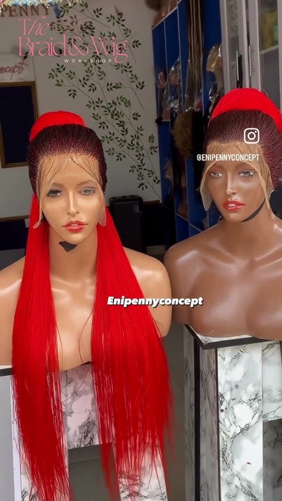  Red Braids ️🔥 #shorts #braids #wigs - YouTube