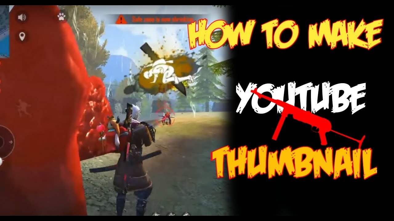 How To Make Free Fire Thumbnail For Youtube Videos Like Total Gaming Free Fire Thumbnail Tutorial Youtube