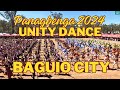 Panagbenga 2024 unity dance of participants in the drum  lyre dance competition  baguio city