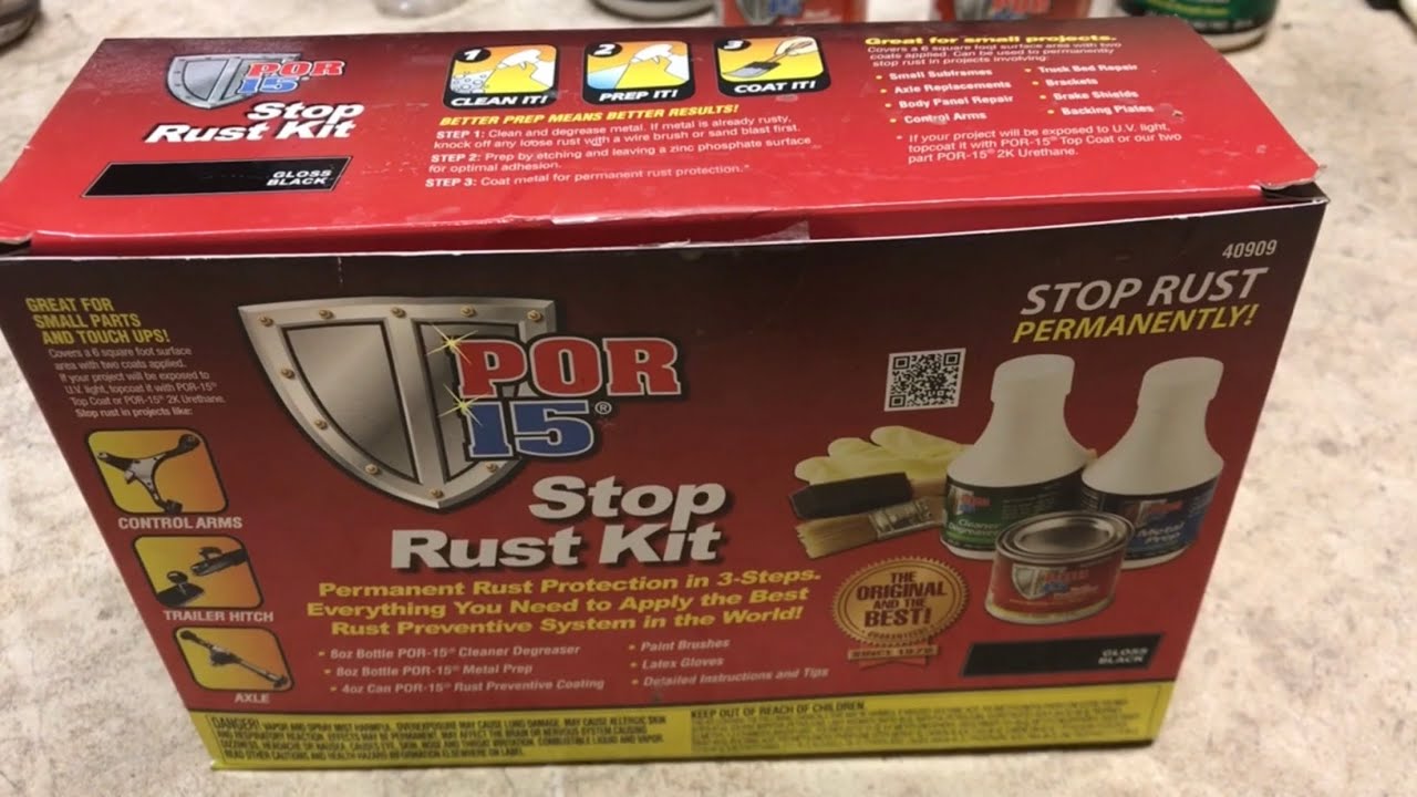 POR-15 40909: Stop Rust Kit Black