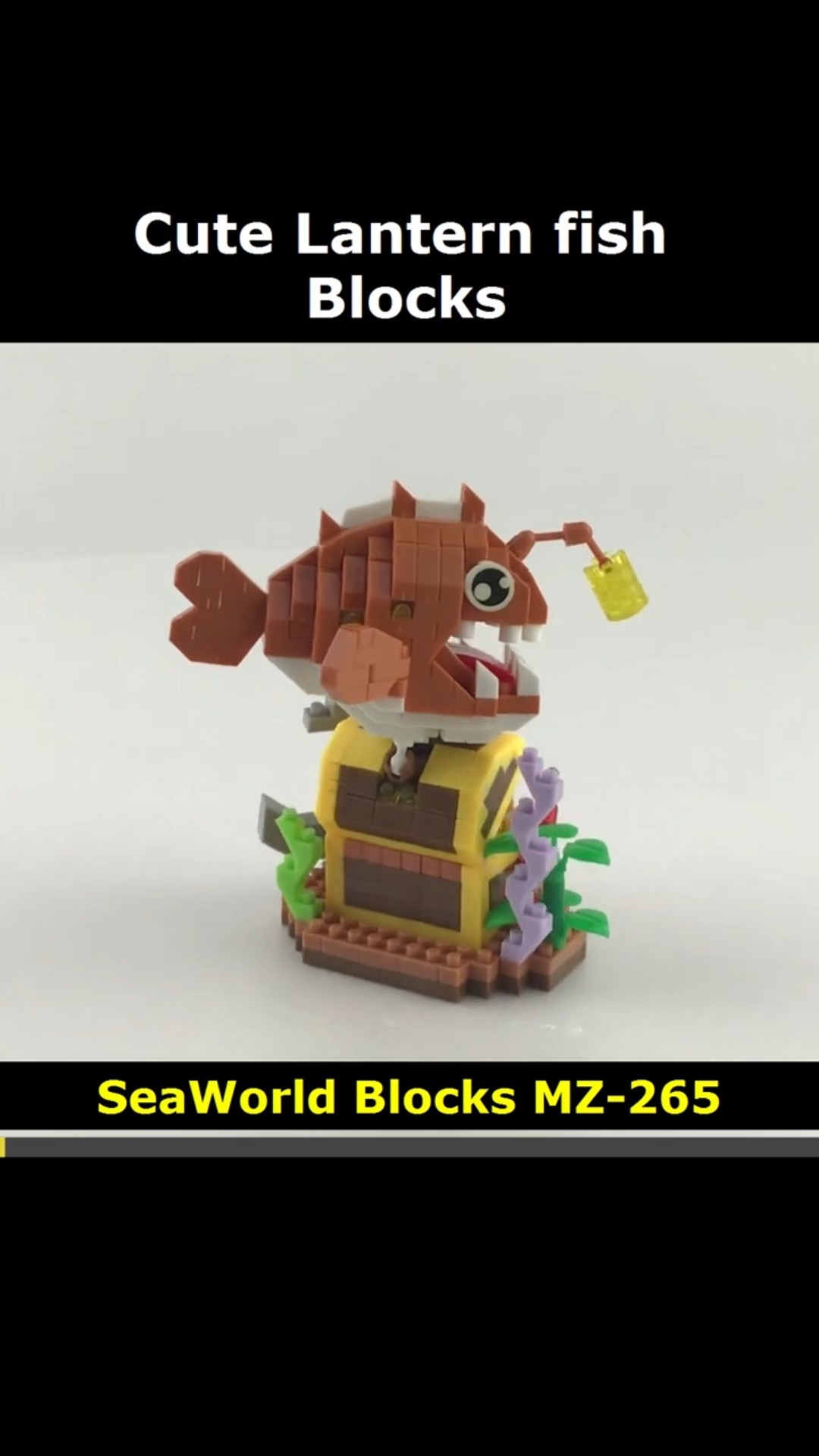 Lantern fish MZ-265 Mini Blocks Preview #lego #brick #miniblock