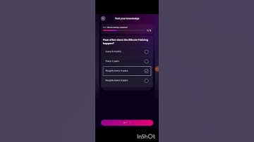 Bitcoin Halving Explained | Sweat Wallet Quiz Answers #LearnAndEarn
