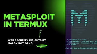 How To Install Metasploit In Termux Without Error - By Maloy Roy Orko
