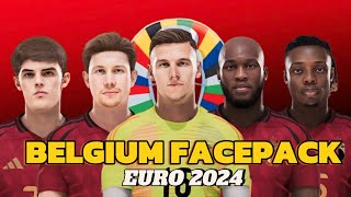 BELGIUM FACEPACK EURO 2024 UPDATE - FOOTBALL LIFE & PES 2021