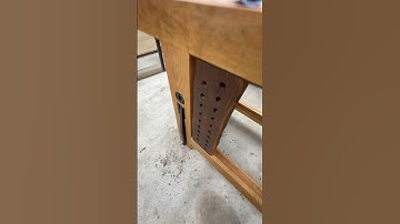 Made a dead man for the Roubo workbench from a walnut log chunk. #woodworker #walnut #roubo