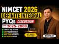 NIMCET 2026 Definite Integral PYQs Discussion | 2025–2008 Questions Explained by Nitin Sir