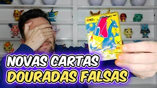 NOVA CARTA POKEMON DOURADA FALSA! CUIDADO | CAPITÃO HUNTER CARTAS POKEMON TCG