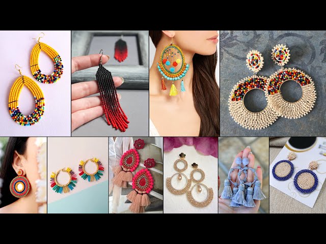 Earrings making at home/7 Cool DIY Earrings for college girls/How to make  Earrings for beginners - YouTube