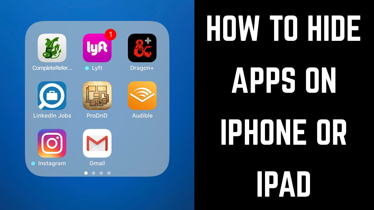 How to Hide Apps on iPhone or iPad - YouTube