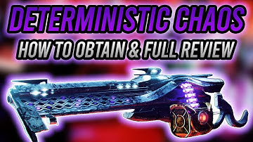 How to Obtain Deterministic Chaos NEW Void LMG (Volatile Menace) | Destiny 2 Season of Defiance