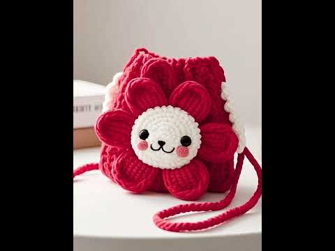 Red Rose Crochet Bag – Romantic Style in Every Stitch