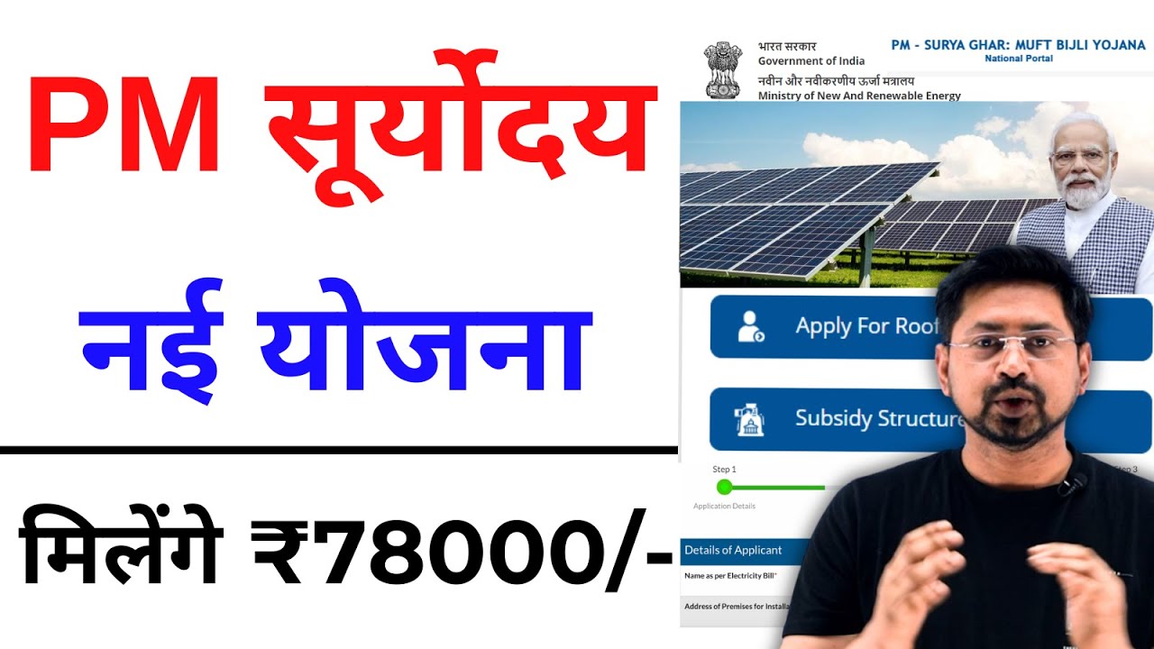 PM Suryoday Yojana 2024 | PM Suryoday Rooftop Solar Yojana 2024 | प्रधानमंत्री सूर्योदय योजना 2024