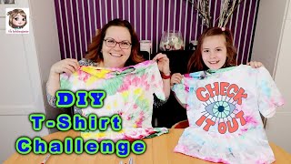 4 MARKER T-SHIRT CHALLENGE 🖍 DIY Fun Tie Dye Batik ~ Wer hat das coolste Shirt?