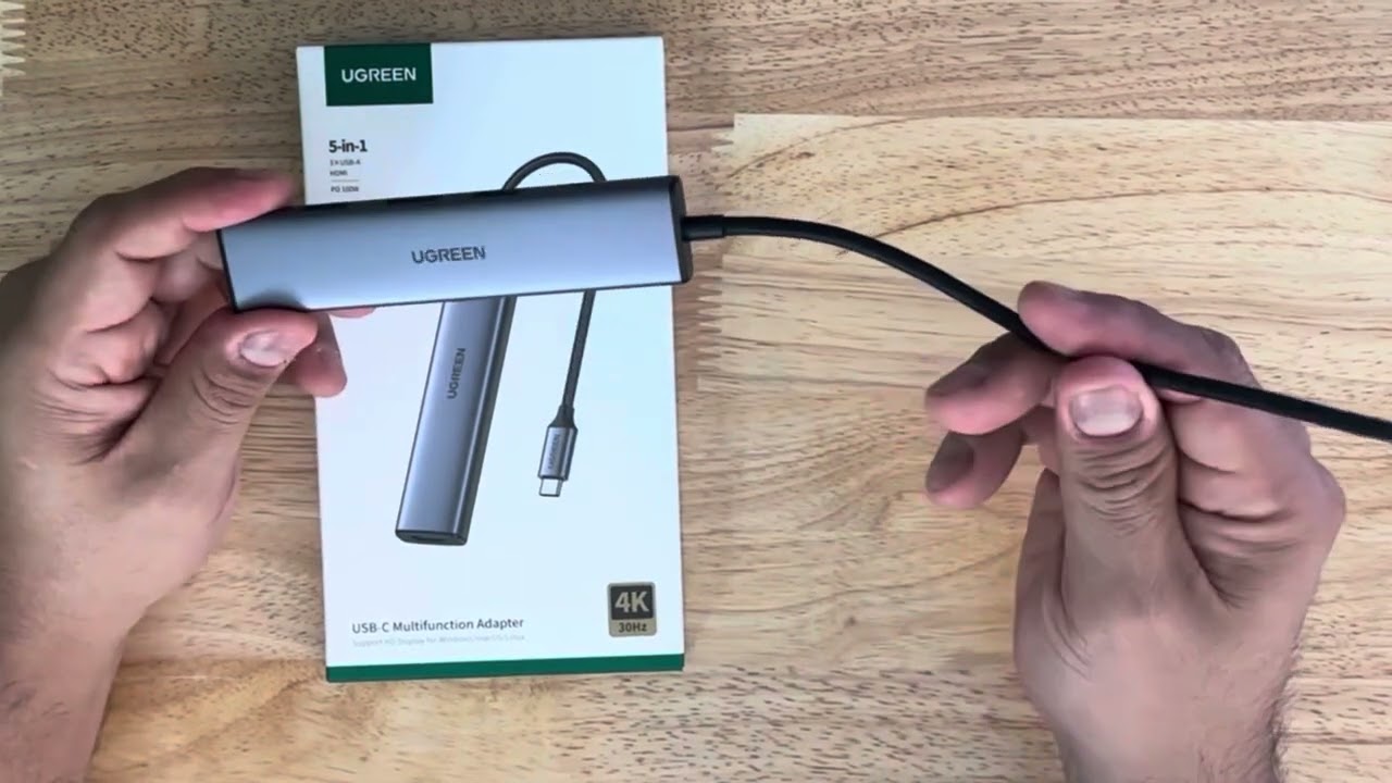 UGREEN Revodok USB C Hub, 5-in-1 USB C Multiport Adapter with 100W
