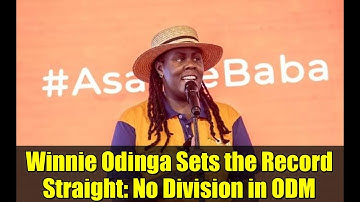 Winnie Odinga Sets the Record Straight: No Division in ODM