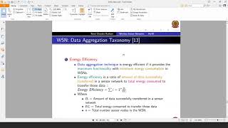 Famous Lecture: Introduction to  Data Aggregation in WSN Profile