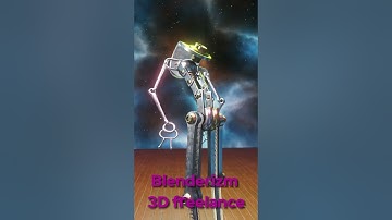 Dancing robot in Blender#shorts_video  #3dmodeling