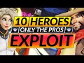 Top 10 MOST BROKEN Heroes RIGHT NOW - NEW META Tier List - Overwatch Tips Guide