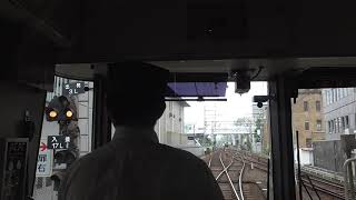 京阪電鉄大津線・びわ湖浜大津駅5番線入場（2019.9.27）