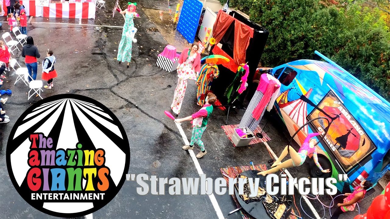 Strawberry circus - pop up surprise for " make a wish " - The Amazing Giants