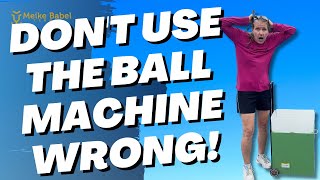 Tennis Player - Are You Using The Ball Machine WRONG?